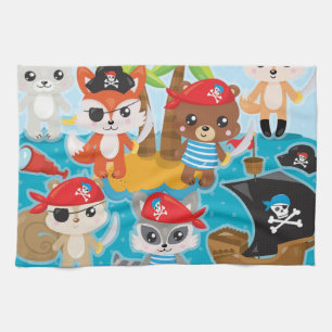 children Party Pirate Kitchen Towel
