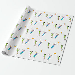 Children Playing Ball Wrapping Paper