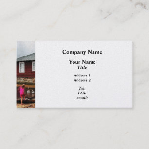 Children Playing by Harbor Essex CT - Platinum Business Card