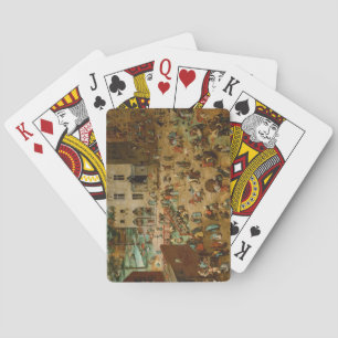 Children Playing Games (Pieter Bruegel the Elder) Poker Cards