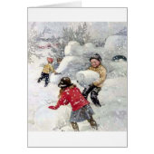 children playing in snow (Front)