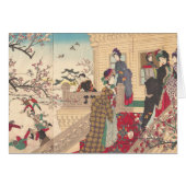 Children Playing in the Snow under Plum Trees (Front Horizontal)