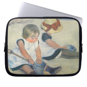 Children Playing on the Beach, 1884 Laptop Sleeve