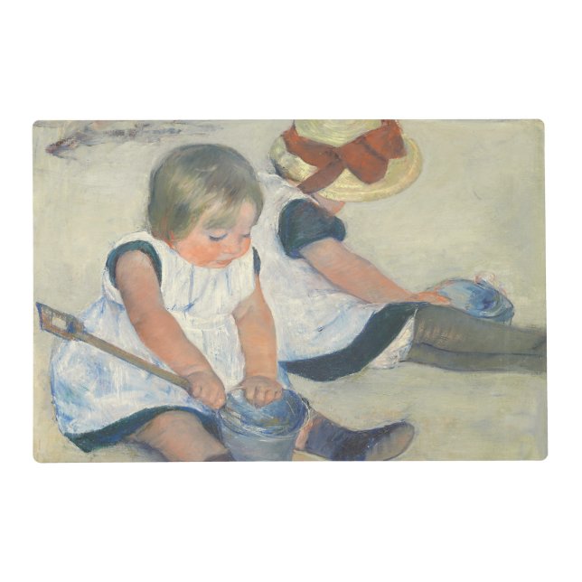 Children Playing on the Beach, 1884 Placemat (Front)