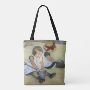 Children Playing on the Beach by Mary Cassatt Tote Bag