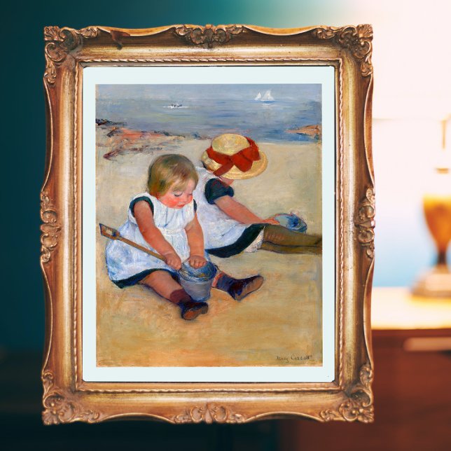 Children Playing on the Beach  Poster (Creator Uploaded)