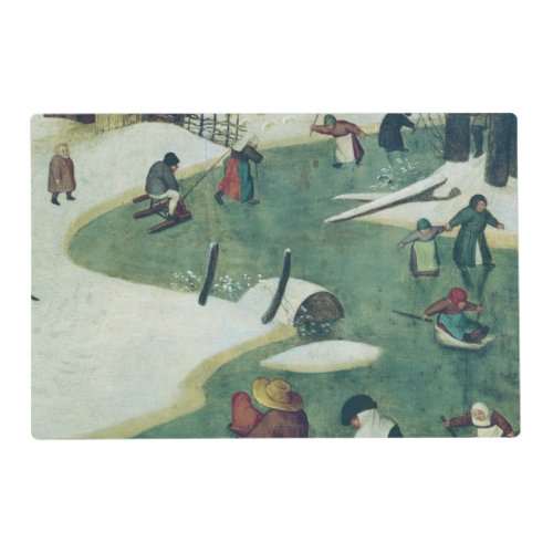 Children Playing on the Frozen River Placemat