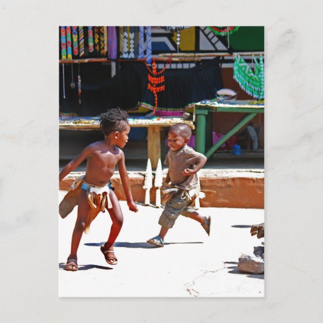 Children Playing Postcard (Front)