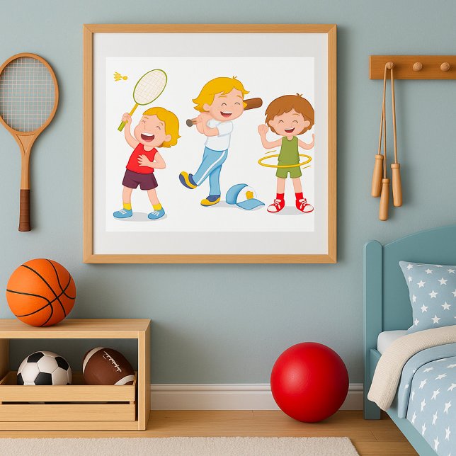 Children Playing Sport Poster (Creator Uploaded)
