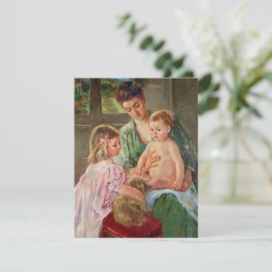 Children Playing with a Dog by Mary Cassatt (Standing Front)