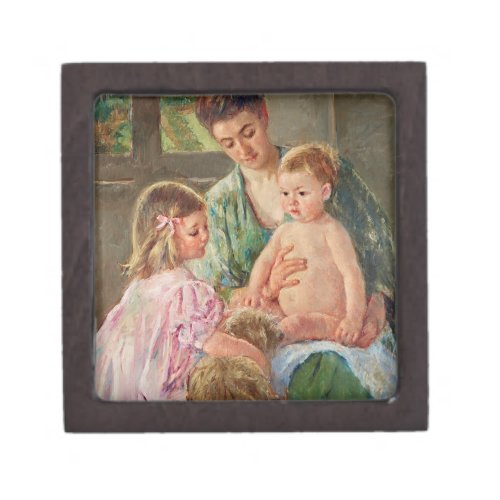 Children Playing with a Dog by Mary Cassatt Gift Box