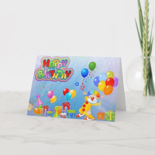 Childrens birthday card