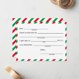 Children’s Christmas Thank You Cards - Set of 10
