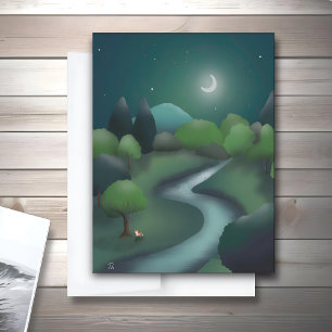 Children’s Fantasy Book Illustration Blank Card