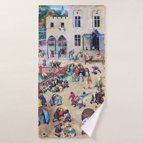 Childrens Games Pieter Bruegel Bath Towel