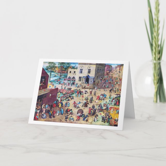 Children’s Games, Pieter Bruegel Card (Front)