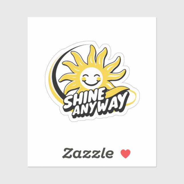 Children’s Inspirational Shirt – Shine  Sticker (Sheet)