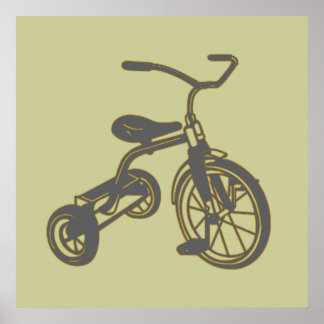 Children’s Tricycle Graphic Poster