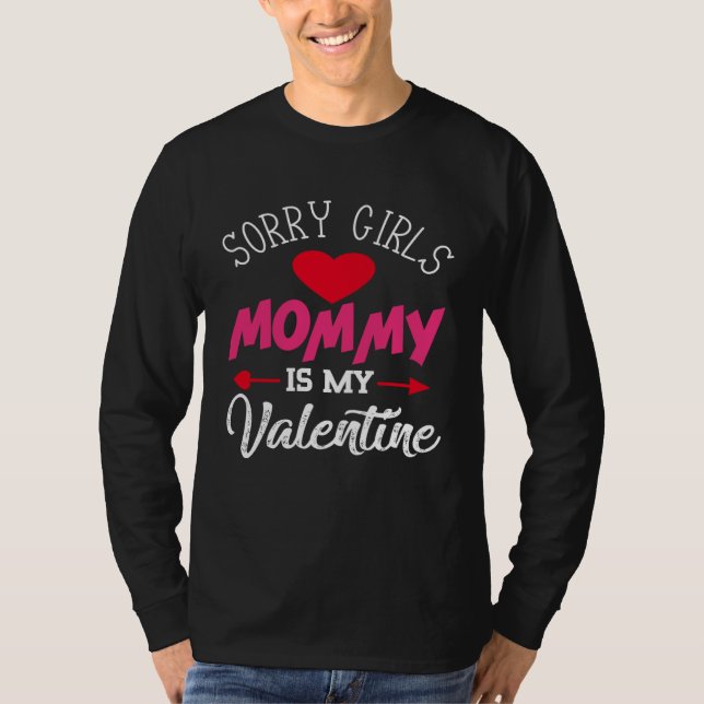 Children s Tut Me Sorry Girl Mama Is My Valentine  T-Shirt (Front)