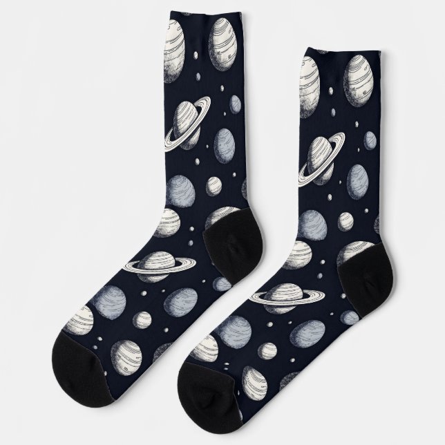 Children Socks space pattern (Left)