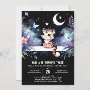 Children Sweet Tiger Birthday Invitation
