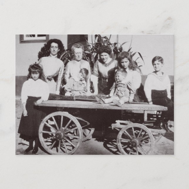 Children Tsar: Marie, Anastasia & Alexis Romanov Postcard (Front)