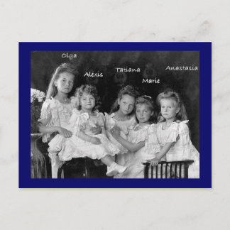 Children Tsar OTMA & Alexis Romanov Russia #272 Postcard