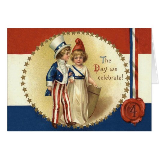 Children Uncle Sam Lady Liberty Star (Front Horizontal)