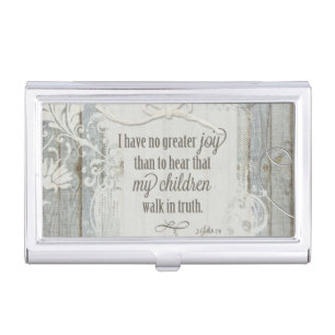 Children Walk in Truth - 3 John 1:4 Business Card Case