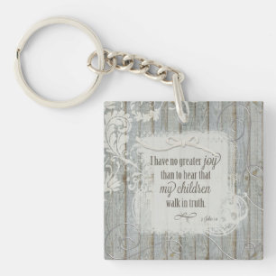 Children Walk in Truth - 3 John 1:4 Keychain