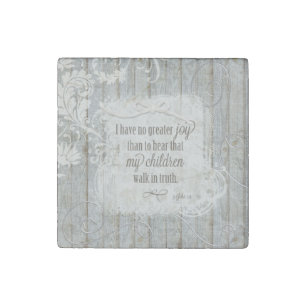 Children Walk in Truth - 3 John 1:4 Stone Magnet