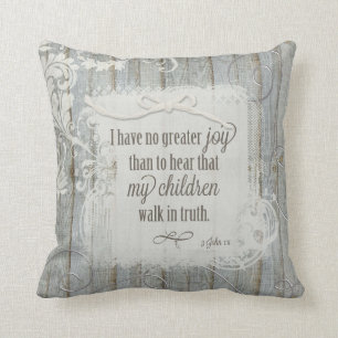 Children Walk in Truth - 3 John 1:4 Throw Pillow
