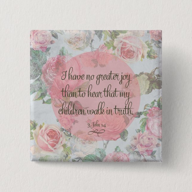 Children Walk in Truth Button (Front)