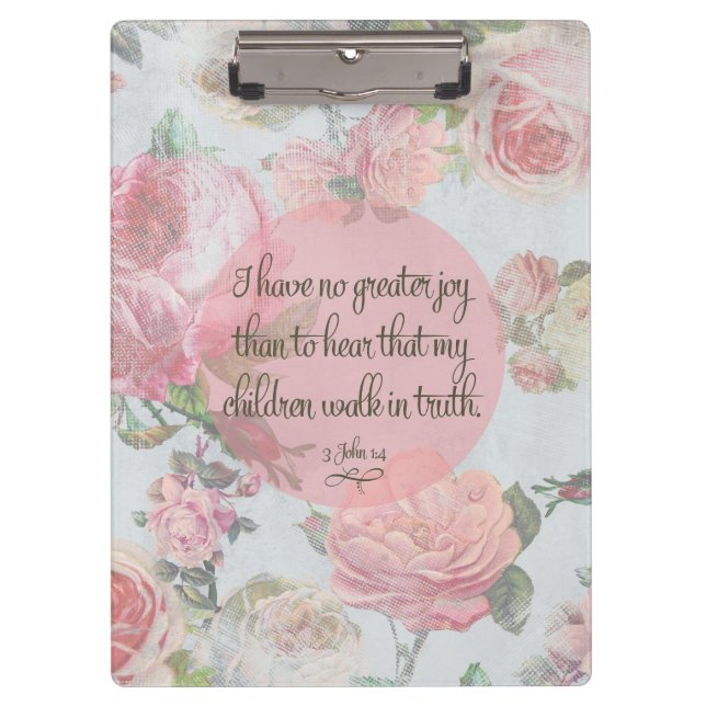 Children Walk in Truth Clipboard (Front)