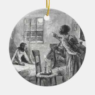 Children Wide Awake on Christmas Eve Ceramic Ornament