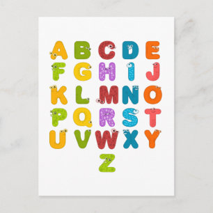 Children's Alphabet Postcard