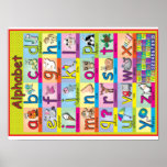 Children&#39;s Alphabet Poster at Zazzle