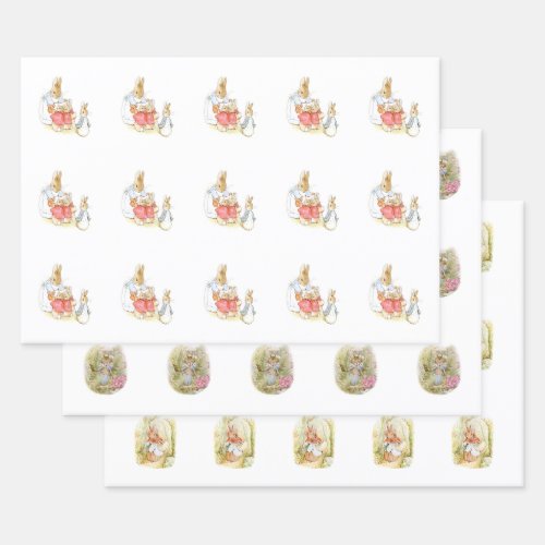 Childrens Art Selection of Beatrix Potter Wrapping Paper Sheets