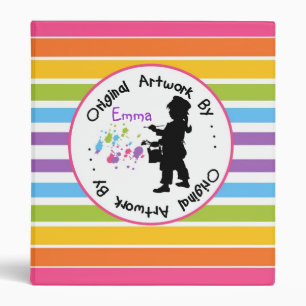 Childrens Artwork Drawing Painting Binder