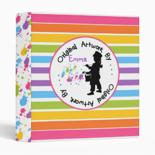 Childrens Artwork Drawing Painting Binder
