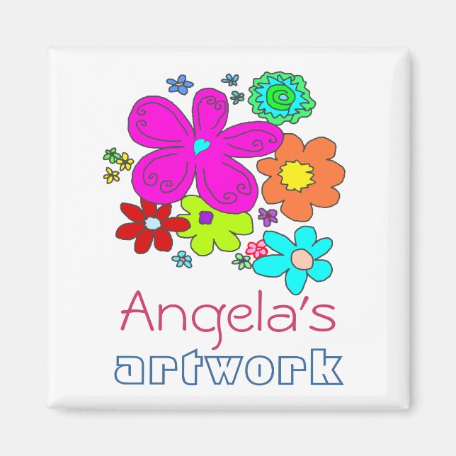 Childrens Artwork Magnet (Front)