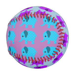 Children's Baseball - Colorful Elephant Design