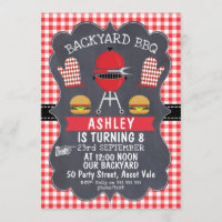 Children's BBQ Birthday Invitation