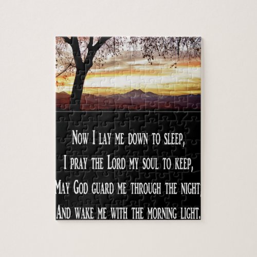 Childrens Bedtime Prayer Jigsaw Puzzle