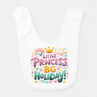 Children's bib with a funny inscription