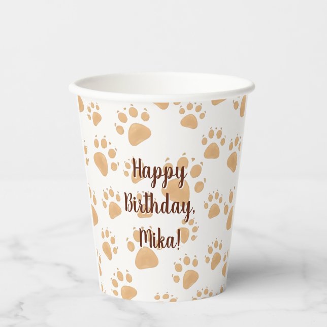 children's birthday decor paper cups (Front)
