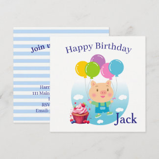Children's Birthday Invitation Cards