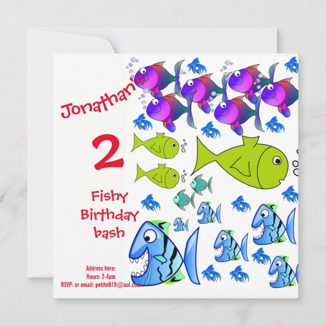childrens birthday invitation cards (Front)