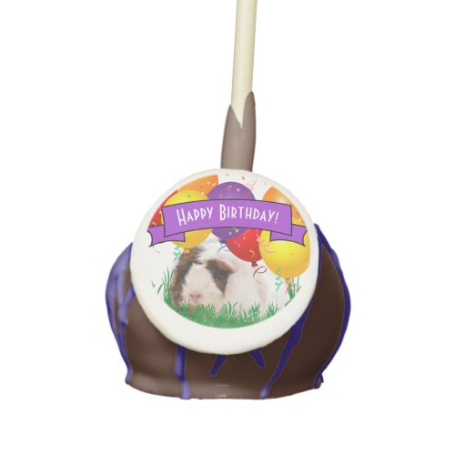 Childrens Birthday Party Cute Guinea Pig Balloons Cake Pops