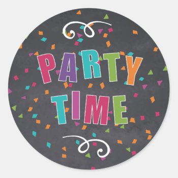 Childrens Birthday Party - Sticker by KarisGraphicDesign at Zazzle